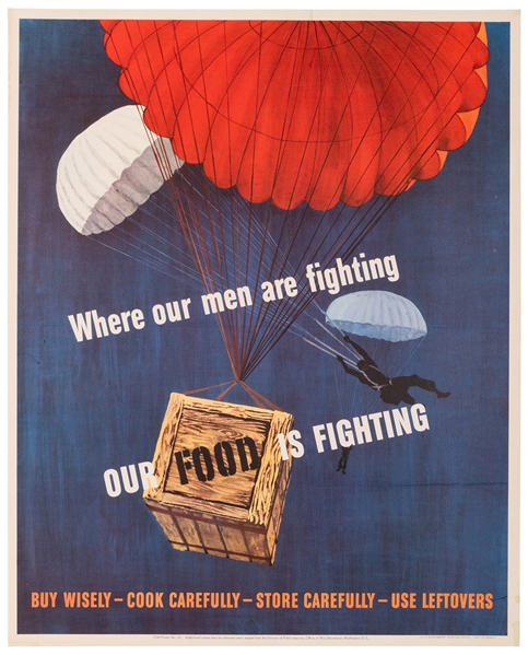  Where Our Men are Fighting, Our Food is Fighting. 1943. WWI...