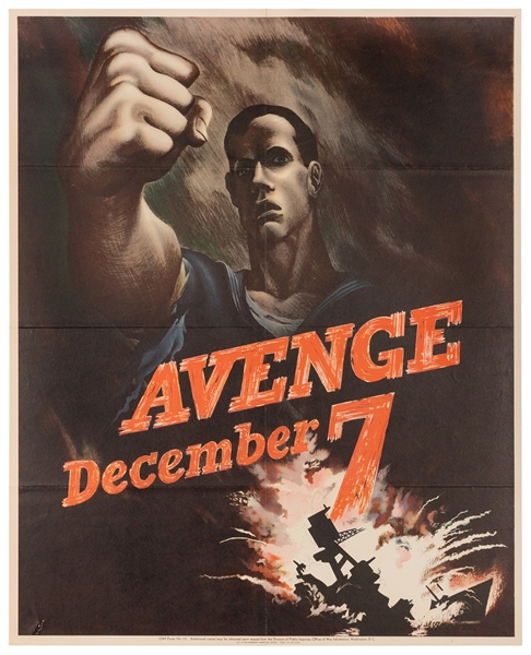  [WWII Propaganda] Avenge December 7. U.S. Government Printi...