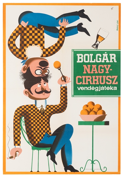  Benko, Sandor. Bolgar / Nagy-Circhusz. 1964. Circus poster ...