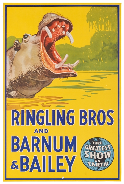  Ringling Bros. and Barnum & Bailey / [Hippopotamus]. USA, c...