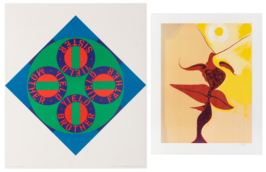  [Artist Prints] Pair of Artist’s Lithographs. Including Ray...