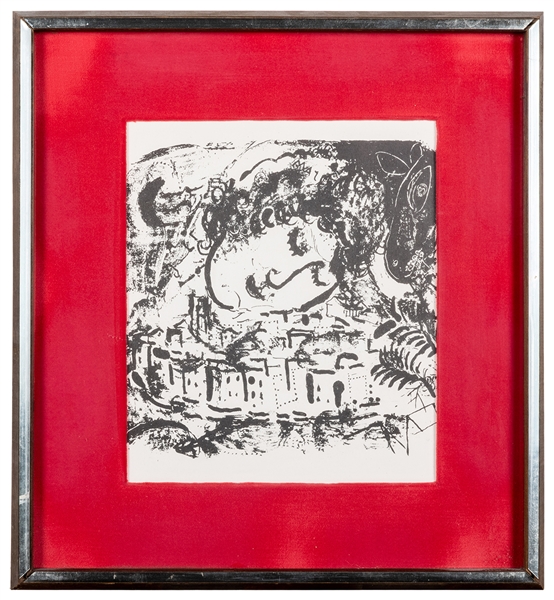  Chagall, Marc (1887-1985), after. The Village. Circa 1957. ...