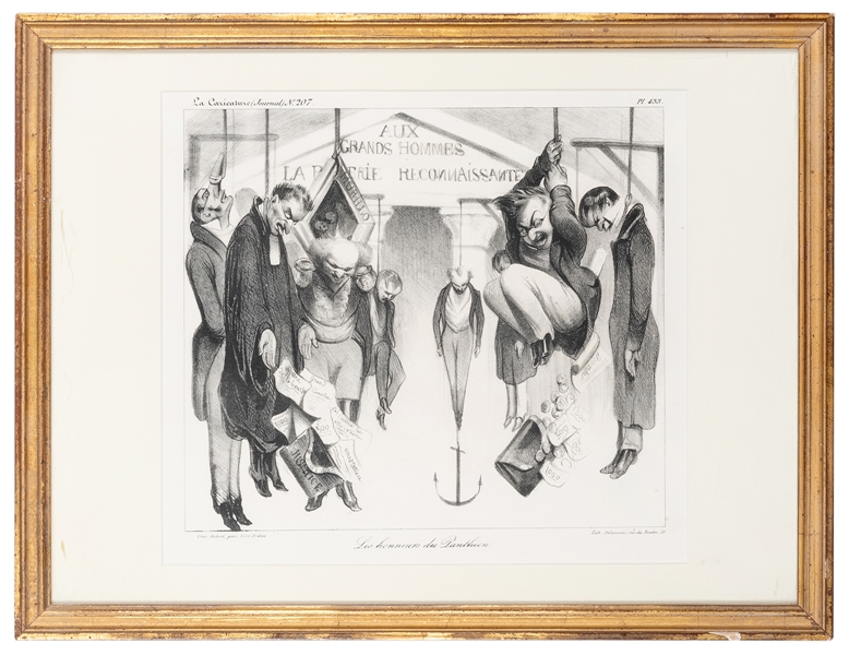  Daumier, Honore (1808-1879). Les Honneurs du Pantheon. 1834...
