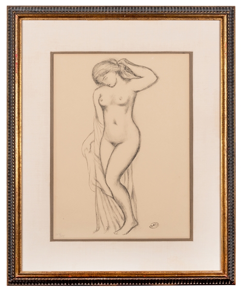  Maillol, Aristide (1861-1944). Nude. Lithograph, number 127...