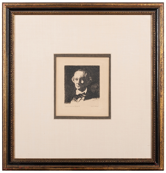 Manet, Edouard (1832-1883). Charles Baudelaire de Face III....