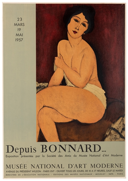  Modigliani, Amedeo, after (1884–1920). Depuis Bonnard… / Mu...