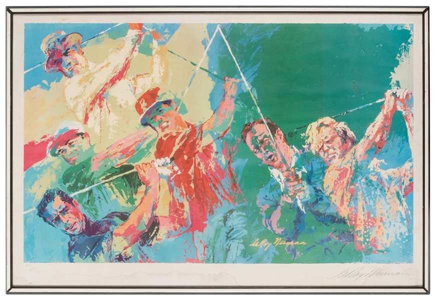 Neiman, LeRoy (1921-2012). Golfers. Lithograph, number 385 ...
