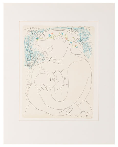  Picasso, Pablo (1881-1973), after. Mother and Child. 1963. ...