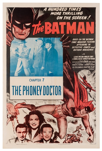  The Batman. Columbia, R-1954. Chapter 7 “The Phoney Doctor”...