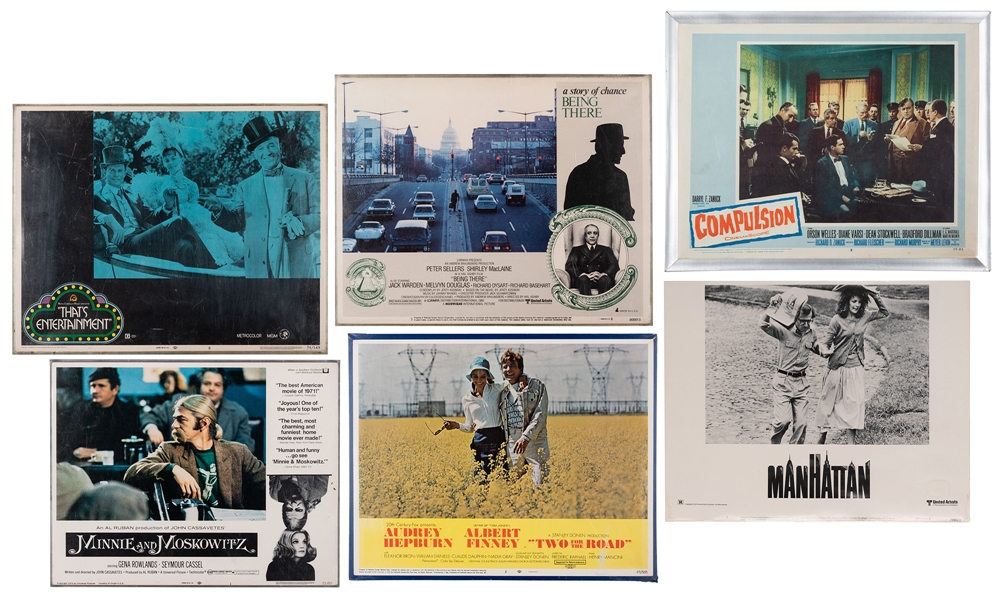  [Cinema] Six Movie Lobby Cards. Including: Manhattan (1979)...