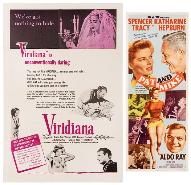  [Film] Pair of Mid-20th Century Movie Posters. Including Vi...
