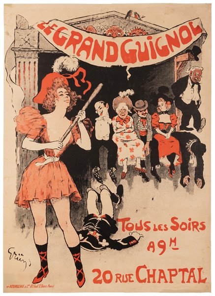  Grün, Jules (1868–1934). Le Grand Guignol. Paris: Bougerie,...