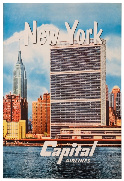  [New York] New York / Capital Airlines. 1950s. Photo of the...