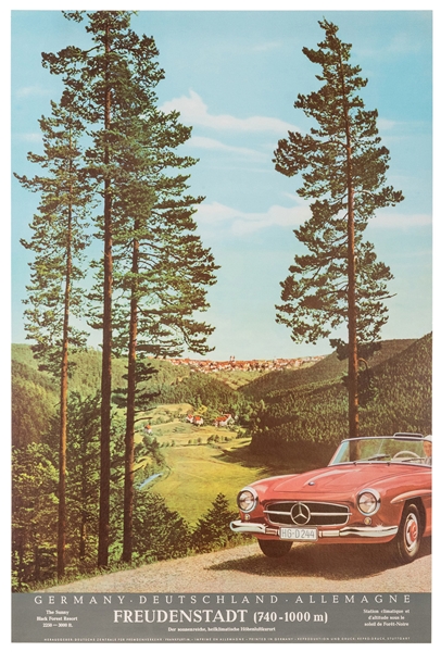  Germany / The Sunny Black Forest Resort. 1950s. Travel post...