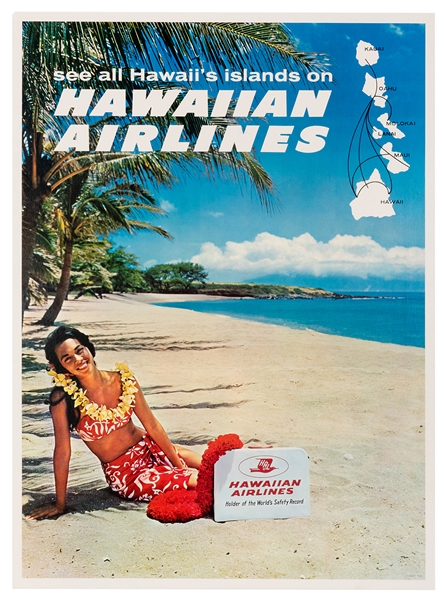  [Hawaii] See All Hawaiis Islands on Hawaiian Airlines. 196...