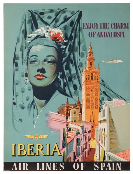  Iberia / Enjoy the Charm of Andalusia. Madrid, ca. 1950s. V...