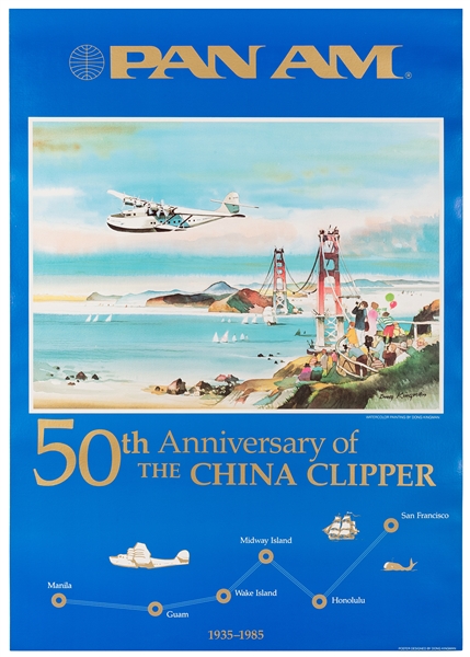  Kingman, Dong (1911-2000). Pan Am / 50th Anniversary of the...