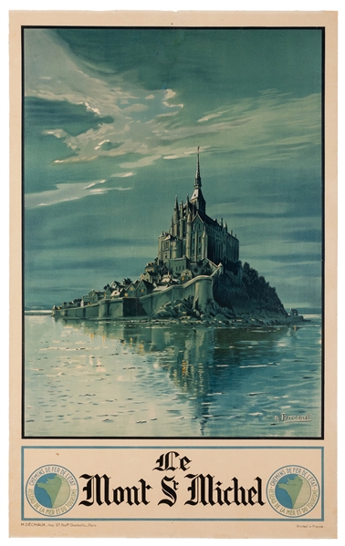  Perronnet, M. Mont St. Michel. Paris: M. Dechaux, ca. 1930s...