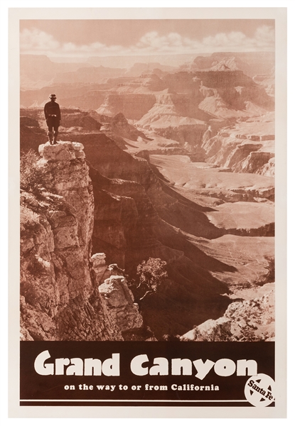  Santa Fe Railways / Grand Canyon. 1930s. Travel poster with...