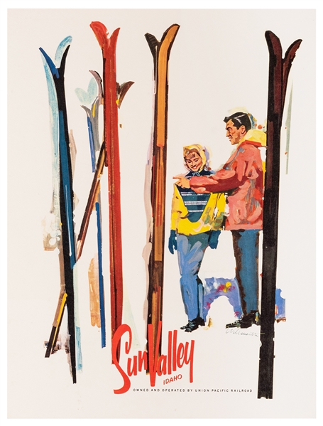  [Ski] Willmarth, William. Sun Valley Idaho. 1950s. Offset l...