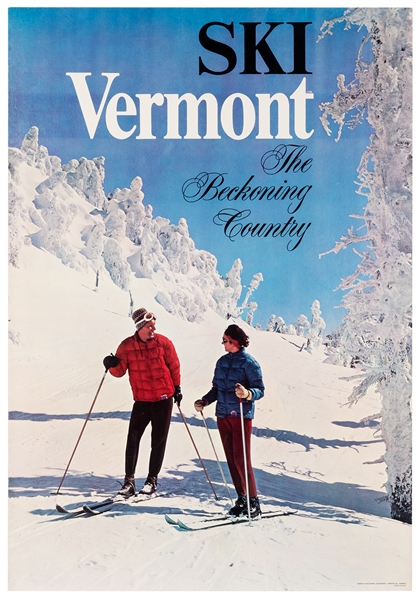  [Ski] Ski Vermont / The Beckoning Country. Montpelier: Verm...
