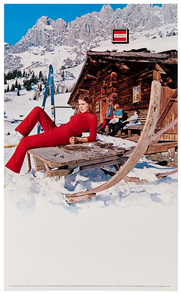  [Ski] Austria. Vienna: G. Gistel & Cie, 1970s. Photo-offset...