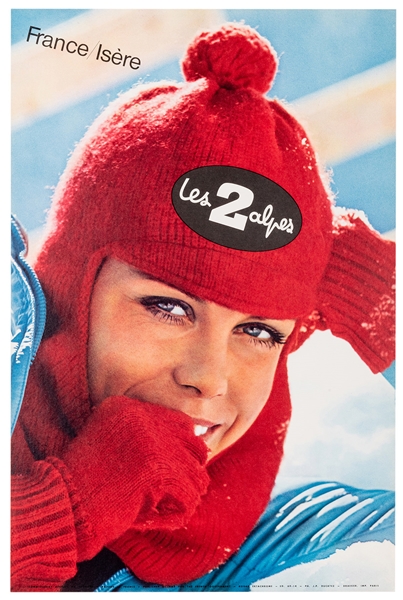  [Ski] France / Les 2 Alpes. Paris: Draeger, 1960s. Color ph...
