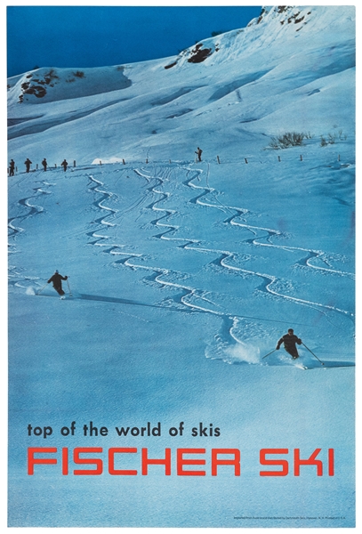  [Skiing] Fischer Ski / Top of the World of Skis. Circa 1970...