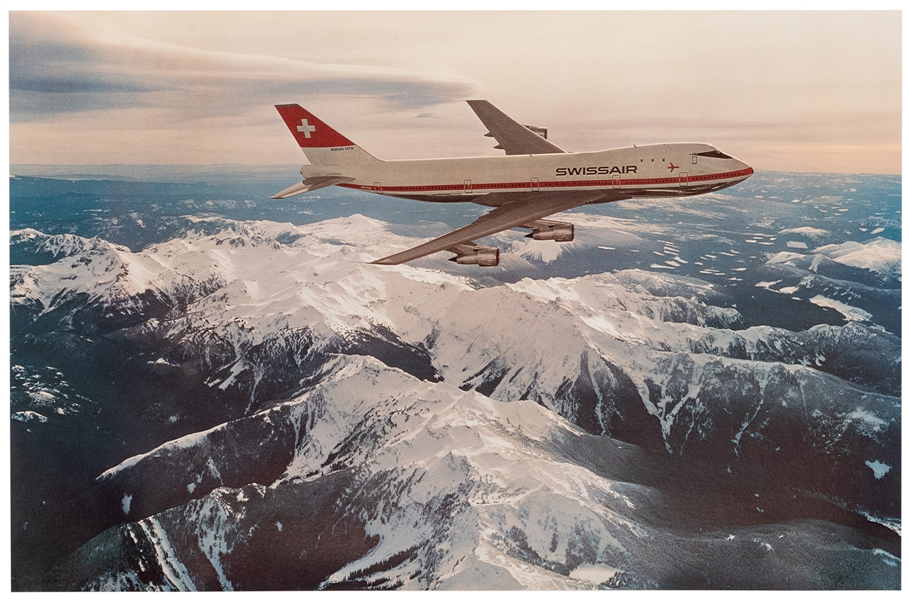  Swissair / [Swiss Alps]. N.p., ca. 1970s. Photo-offset airl...