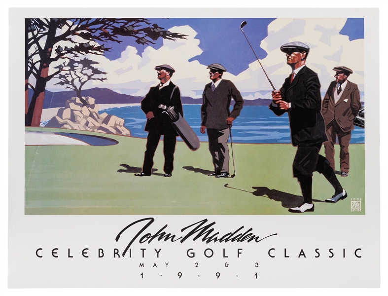  Cassidy. John Madden / Celebrity Golf Classic. 1991. Glossy...