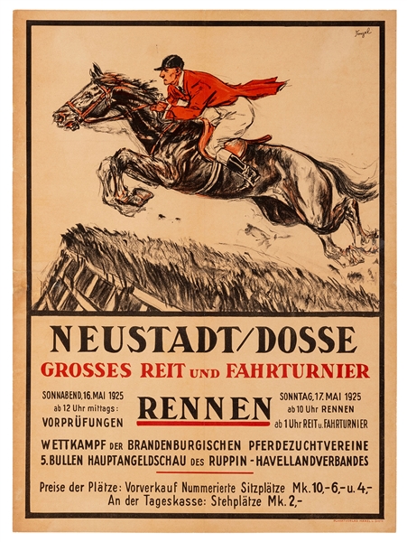  [Horses] Stenzel. Neustadt–Dosse / Grosses Reit und Fahrtur...