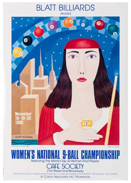  Yerman, Marcia G. Women’s National 9-Ball Championship. 198...