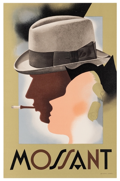  [Hats] Mossant. Crete: Corbeil, ca. 1930s. A French adverti...