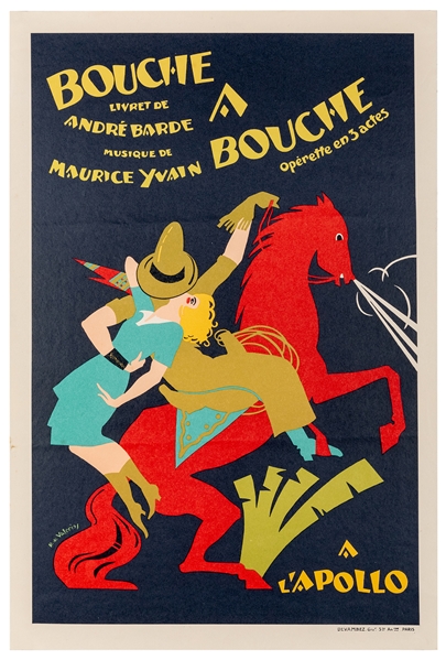 Valerio, Robert de (1896–1951). Bouche A Bouche. Paris: Dev...
