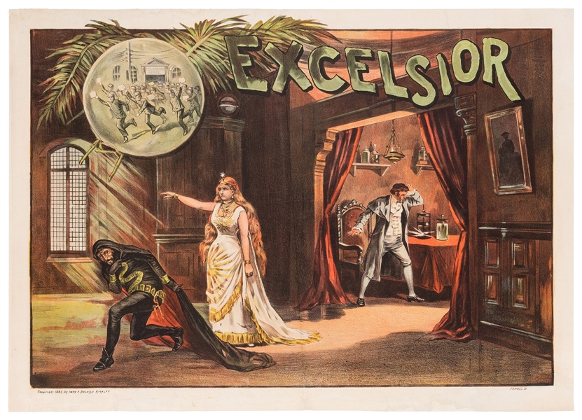  Excelsior. [Boston]: Forbes Litho, 1883. Color lithograph p...