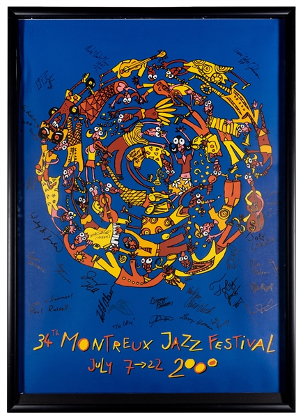  [Jazz] Christen, Albin. 34th Montreux Jazz Festival, signed...