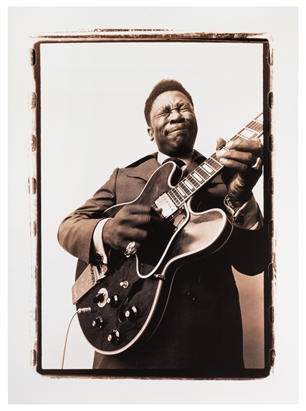  B.B. King Poster. Massive enlarged photographic poster of K...