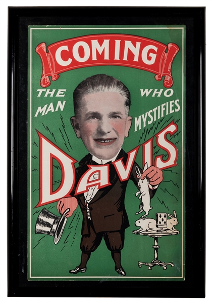  Davis, Richard. Davis. The Man Who Mystifies. Circa 1929. M...