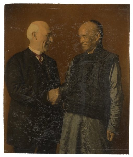  Color Portrait of Harry Kellar and Ching Ling Foo. New York...