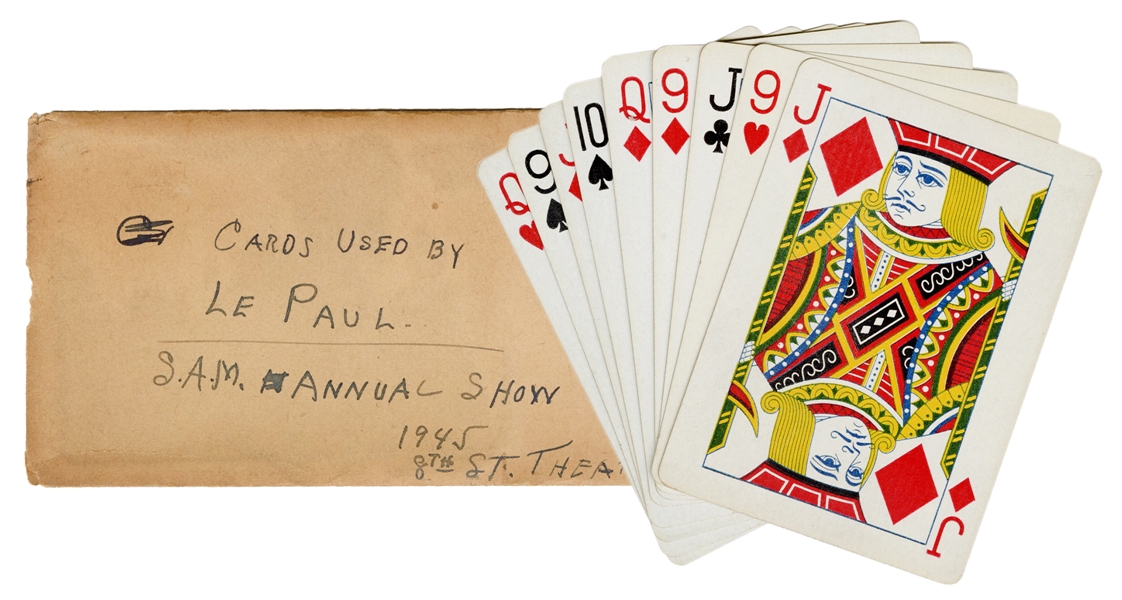  LePaul, Paul (Paul Braden). Cards Used by LePaul on Stage. ...