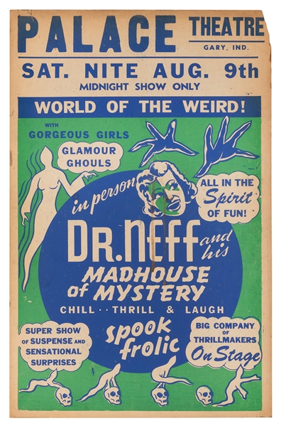  Neff, William. Dr. Neff and his Madhouse of Mystery. Circa ...