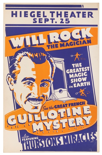  Rock, Will. Will Rock the Magician. Circa 1940. Handsome tw...