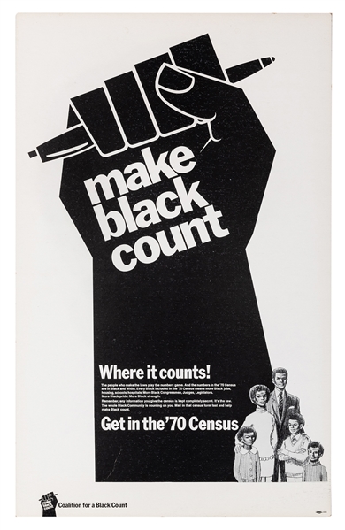  Make Black Count. N.p.: Coalition for a Black Count, ca. 19...