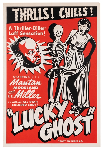  Lucky Ghost. Toddy Pictures Co., 1948. Silkscreen. Featurin...