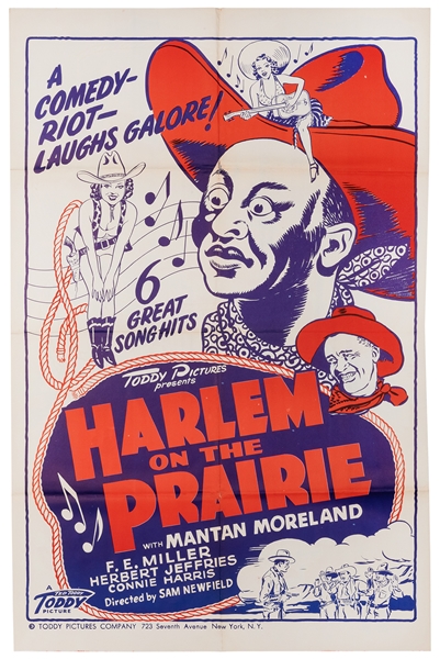  Harlem on the Prairie. 1937. One-sheet. 41 x 27”. Folded. C...