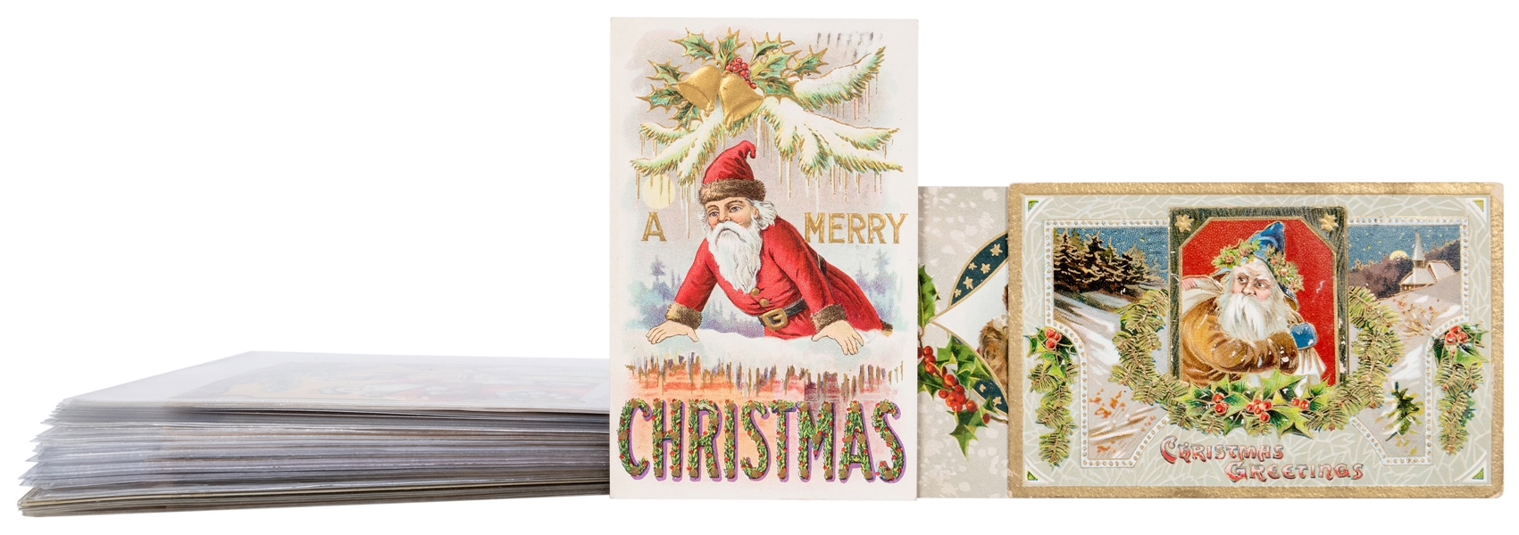  Santa Claus Postcards. Group of 34. Bulk 1900s/10s. Collect...