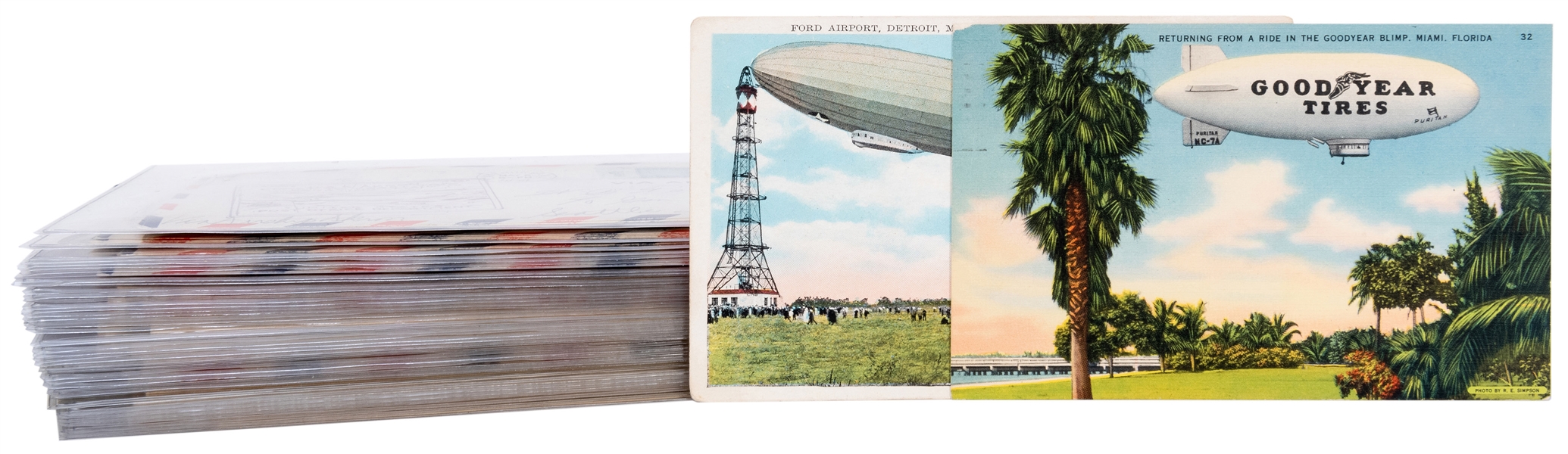  Dirigible, Zeppelin, and Rocket Mail Postcards and Covers L...