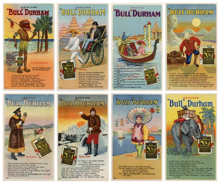  Complete Set of Bull Durham’s “Trip Around the World” Postc...