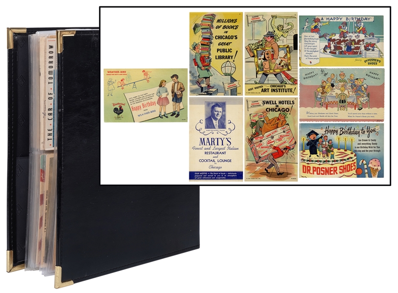  Large Group of Approx. 190 Advertising Related Postcards. M...