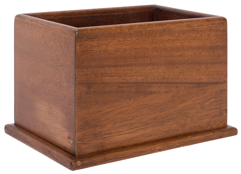  Handkerchief Box. Los Angeles: F.G. Thayer, 1930s. Mahogany...